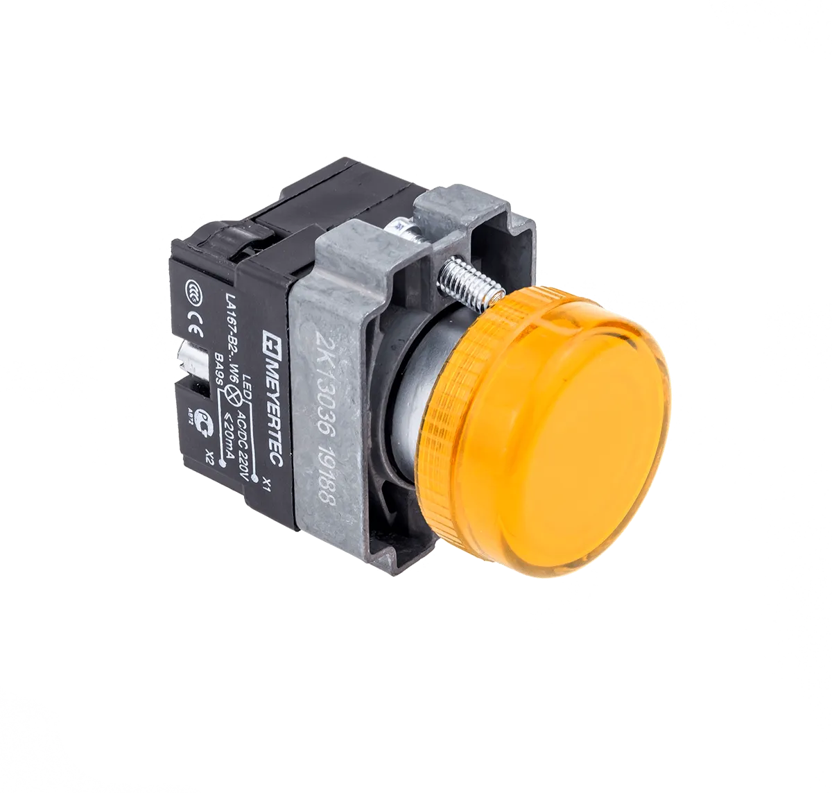 Сигнальная лампа желтый, 220V AC/DC